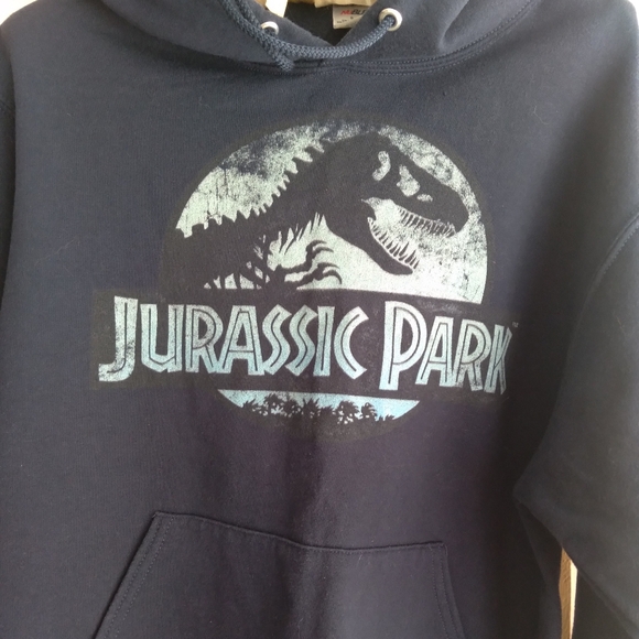 Jurassic Park Navy Hoodie - Picture 2 of 5